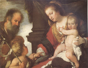 Bernardo Strozzi The Holy Family with John the Baptist (mk05)